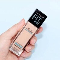Kem Nền Maybelline Fit Me Matte Poreless Foundation SPF22 Chống Nắng Kiềm Dầu Mịn Nhẹ 30ml