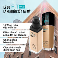 Kem Nền Maybelline Fit Me Matte Poreless Foundation SPF 22