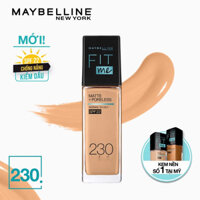 Kem Nền Maybelline Mịn Nhẹ Kiềm Dầu Chống Nắng Fit Me Matte Poreless Foundation SPF22 30ml - 230 Natural Buff