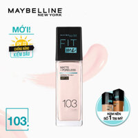 Kem Nền Maybelline Mịn Nhẹ Kiềm Dầu Chống Nắng Fit Me Matte Poreless Foundation SPF22 30ml - 103 Fair