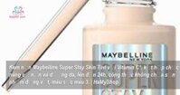 Kem nền Maybelline Super Stay Skin Tint với Vitamin C*, kết hợp chức năng cả nền và dưỡng da, lên đến 24h, công thức không chứa sản phẩm động vật, màu sắc màu 3.