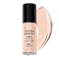 Kem nền Milani Conceal + Perfect 2in1 Foundation + Concealer (30ml)