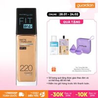 Kem Nền Mịn Nhẹ Kiềm Dầu 16H Maybelline Fit Me Matte+Poreless Oil Control Foundation Spf 22 Pa+++ 220 Natural Beige 30Ml
