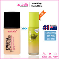 Kem Nền Mỏng Mịn, Lâu Trôi, Kiềm Dầu Siêu Nhẹ, Có Nhiều Tông Màu Lựa Chọn - Australis Fresh & Flawless Foundation Pearl
