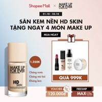 Kem nền mỏng mịn tệp da Make Up For Ever HD Skin Foundation 30ml - Nhập khẩu độc quyền từ Pháp