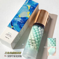 Kem nền ngọc trai ba màu Kem lót trang điểm Dưỡng ẩm Không dính Bột loại bỏ màu vàng Làm sáng tông màu da Chống thấm nước Tiệc sinh viên / hg