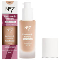 Kem Nền No7 Restore&Renew Serum 30ml SPF30 Kem Nền Siêu mỏng nhẹ, Đa Lợi Ích