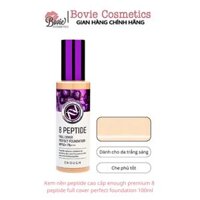 KEM NỀN PEPTIDE CAO CẤP ENOUGH PREMIUM 8 PEPTIDE FULL COVER PERFECT FOUNDATION 100ML