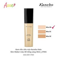 Kem nền siêu mịn Kanebo Kate Skin Maker màu 00 trắng sáng 30ml