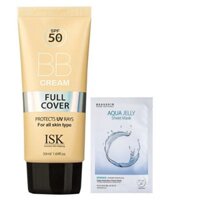 Kem nền siêu mịn lâu trôi BB CREAM BEAUSKIN ISK Full Cover SPF 50 PA +++ Hàn 45ml/ Hộp Và 1 Mặt nạ Beauskin Aqua 23g/gói