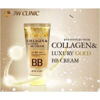 Kem Nền Trang Điểm 3 Trong 1 3W Clinic Collagen & Luxury Gold BB Cream SPF50+ PA+++ 50ml