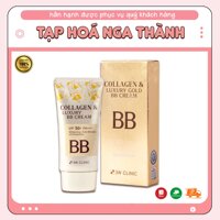 Kem Nền Trang Điểm BB Cream 3 Trong 1 3W Clinic Collagen & Luxury Gold 50ml