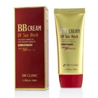 Kem nền trang điểm chống nắng BB Cream UV Sun Block 3W Clinic