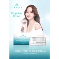 Kem Ngăn Ngừa mụn Green Korea Brightening Acne Cream 20g Mỹ phẩm Mỹ Ái