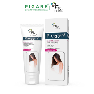 Kem ngăn ngừa và làm mờ vết rạn da Fixderma Preggers Stretch Mark Cream (60g)