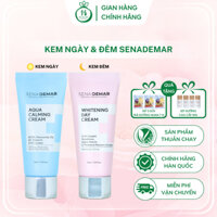 Kem Ngày SenaDemar Whitening Day Cream 30ml Và Kem đêm SenaDemar Aqua Calming Cream Chính Hãng 30ML