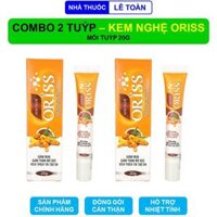 Kem nghệ Oriss combo 2 tuýp 20g hỗ trợ giảm mụn thâm mờ sẹo tái tạo da