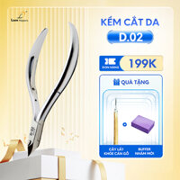 Kềm Nhặt Da D02, Đầu Vuông, Thép Không Gỉ, Bấm Móng Inox - Lam Nippers, Kềm Lâm