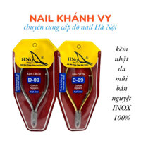 kềm nhặt da INOX mũi Bán Nguyệt HNQ D-09 ( kềm chuẩn 100% INOX ) kềm làm móng NAIL KHANH VY