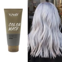 Kem nhuộm dưỡng tóc màu Trắng Xám khói SILVER Color Mask Yunsey 200ml