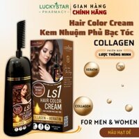 Kem Nhuộm Phủ Bạc Nâu Hạt Luckystar 500lm Tự Tin Trong Vòng 30 phút