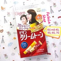 Kem nhuộm tóc BIGEN 80g Nhật Bản phủ bạc 4G 5G 6G 7G japan hair color cream nâu đen hạt dẻ hoyu thảo dược thiên nhiên.