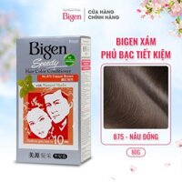 Kem Nhuộm Tóc Bigen Xám - Nâu Đồng 875 							 							SKU: P1050