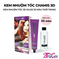 Kem nhuộm tóc Chamis 3D Olive Hair Colour Cream 100ml (phủ bạc dưỡng tóc, 30 màu thời trang) 2Trucos