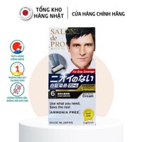 Kem Nhuộm Tóc Cho Nam Phủ Bạc Nhật Bản Salon De Pro MCa6 80g (Màu Nâu Đen)