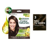 Kem Nhuộm Tóc GARNIER 3 Darkest Brown                                       30ml