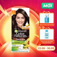 Kem Nhuộm Tóc Garnier Màu 3 Nâu Đen (50g+50ml+5g/Hộp)