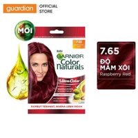 Kem Nhuộm Tóc Màu Thời Trang Garnier Color Naturals Ultra Colors Màu 7.65 Rasberry Red Đỏ Thuần 100gr