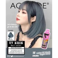 Kem nhuộm tóc Semi UV Neon Không Amoniac trên nền tóc tẩy Level 9 - Steel Gray Xám Chì 200ml [ New ]