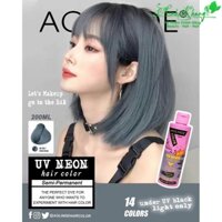 Kem nhuộm tóc Semi UV Neon Không Amoniac trên nền tóc tẩy Level 9 - Steel Gray Xám Chì 200ml [ New ] ( MK )