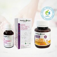 Kẽm nước và vitamin C (25ml) giúp miễn dịch, ăn ngon cho trẻ từ 1 tuổi Healthy Care Kids Zinc + Vitamin C Liquid, Ú