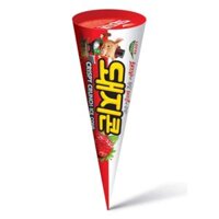 Kem Ốc Quế Heo Dâu, Crispy Crunch Ice Cone, Strawberry (160ml) - LOTTE