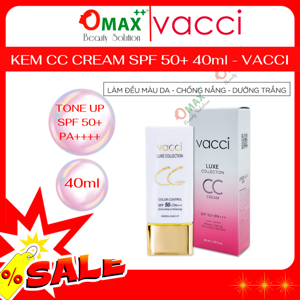 Kem phấn nền Vacci thế hệ mới CC Cream dạng tuýp Spf 50 Pa