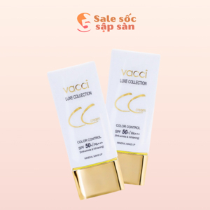Kem phấn nền Vacci thế hệ mới CC Cream dạng tuýp Spf 50 Pa