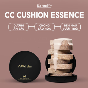 Kem phấn nước trang điểm mềm mượt và dưỡng trắng da Snail Calendula 333 Gold CC Cushion SPF 50+/PA+++ Essence