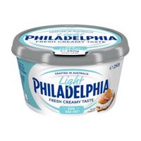 Kem Phô Mai Ít Béo, Philadelphia, Light Cream Cheese, 25% Less Fat (250g) - KRAFT