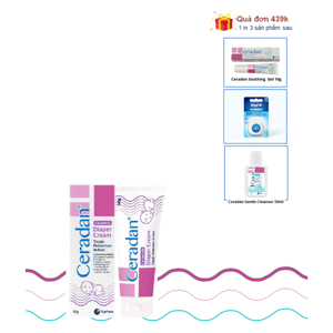 Kem phòng ngừa và giảm hăm tã dùng cho bé từ sơ sinh trở lên Ceradan diaper cream 10g