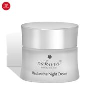 Kem Phục Hồi Chống Lão Hóa Da Ban Đêm Sakura  30G- Hàng chính hãng