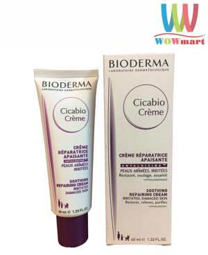 Kem phục hồi và làm dịu da bị kích ứng Cicabio Creme Bioderma 40ml