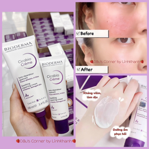 Kem phục hồi và làm dịu da bị kích ứng Cicabio Creme Bioderma 40ml