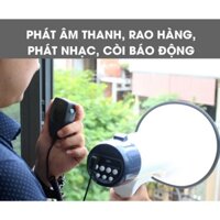 [KÈM PIN SẠC]Loa phóng thanh công suất lớn 25W sunrise SH11B sạc điện thu tiếng ghi âm, còi hú - sunrise sh-11b