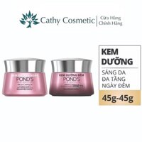 Kem Pond's Dưỡng Sáng Mịn Trắng Hồng Tinh Khiết 45g(ngày/đêm)