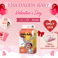 (KÈM QUÀ) Bỉm Daddy Baby công nghệ Hàn cao cấp, siêu mịn, siêu thấm đủ size cho bé S, M, L, XL, 2XL, 3XL