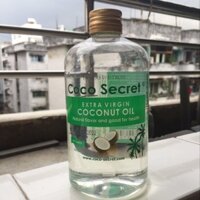 [kèm quà] Dầu dừa ép lạnh nguyên chất Coco Secret 500ml (dầu dừa hữu cơ)