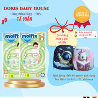 [KÈM QUÀ MOLFIX ] Tã/ Bỉm gói tã bỉm em bé Quần Molfix đủ size M76+6/ L68+6/XL62+6/XXL56+6