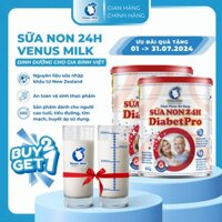 [Kèm Quà Tặng] 2 Lon 800G Tiết Kiệm Sữa Bột Cho Người Tiểu Đường Sữa Non 24H DiabetPro- Venus Milk